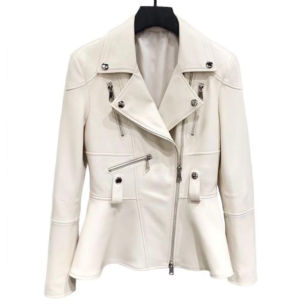 maomaofur real leather jacket dovetail women motorcycle genuine leather coat female spring autumn fashion style sheepskin coat, Black
maomaofur real leather jacket dovetail women motorcycle genuine leather coat female spring autumn fashion style sheepskin coat, Black