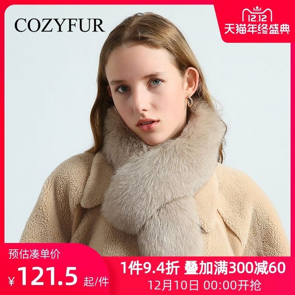 cozyfur fox neck for women winter korean double face scarf real fur collar, Blue;gray
cozyfur fox neck for women winter korean double face scarf real fur collar, Blue;gray