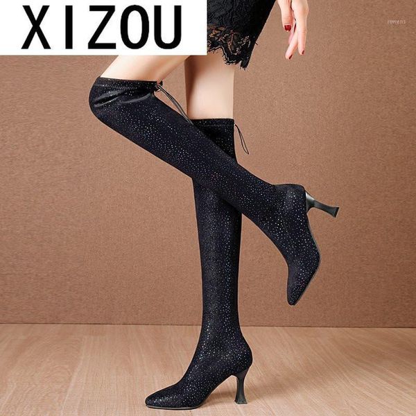 2020 women's boots knee high boots suede high heel pointed shoes winter shoes casual solid color fine heel sleeve fashion women1, Black
2020 women's boots knee high boots suede high heel pointed shoes winter shoes casual solid color fine heel sleeve fashion women1, Black