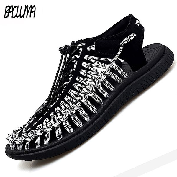 summer men's sandals beach shoes handmade weaving design breathable casual beach shoes lightweight soft bottom outdoor sandals y200702, Black
summer men's sandals beach shoes handmade weaving design breathable casual beach shoes lightweight soft bottom outdoor sandals y200702, Black