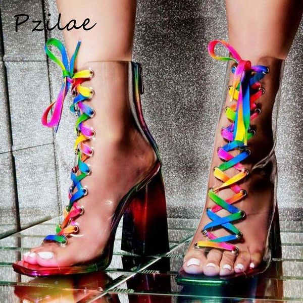 boots pzilae fashion 2021 women pvc transparent sandals square toe high heel shoes ladies waterproof ankle size 42, Black
boots pzilae fashion 2021 women pvc transparent sandals square toe high heel shoes ladies waterproof ankle size 42, Black