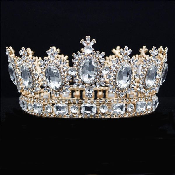 hair clips & barrettes baroque crown bridal tiaras large size round diadem queen king bride headpiece big wedding jewelry fashion head ornam, Golden;silver
hair clips & barrettes baroque crown bridal tiaras large size round diadem queen king bride headpiece big wedding jewelry fashion head ornam, Golden;silver