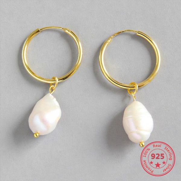 925 silver fashion european american style natural freshwater baroque pearls women earrings 2020, Golden;silver
925 silver fashion european american style natural freshwater baroque pearls women earrings 2020, Golden;silver