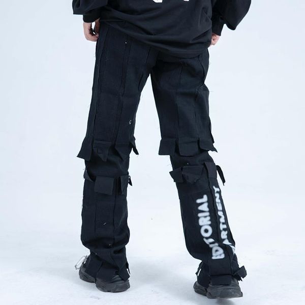 harajuku letter print draped casual pants men and women drawstring loose straigth cargo pants oversize hip hop trousers, Black
harajuku letter print draped casual pants men and women drawstring loose straigth cargo pants oversize hip hop trousers, Black