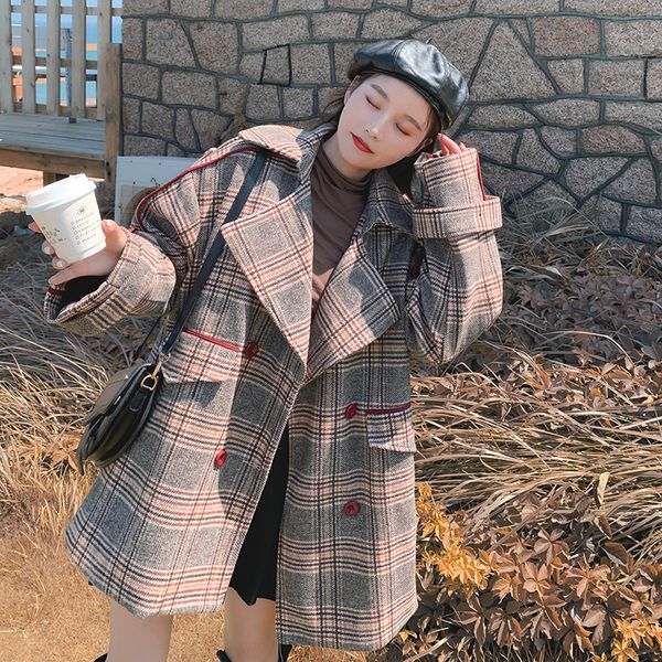 2021 new women wool jacket autumn new korean fashion loose section short contrast colour verification lapel women's coat fg1 nhbw, Black
2021 new women wool jacket autumn new korean fashion loose section short contrast colour verification lapel women's coat fg1 nhbw, Black