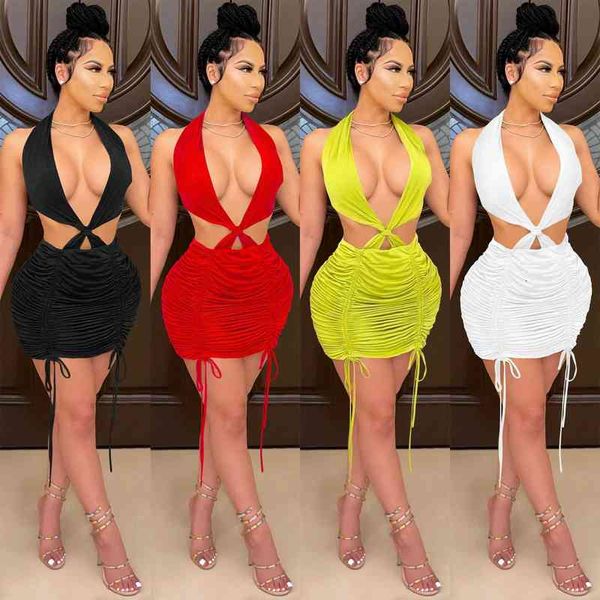 casual dresses x5220 fashion solid color women's dresses with neck open back drawstring, Black;gray
casual dresses x5220 fashion solid color women's dresses with neck open back drawstring, Black;gray