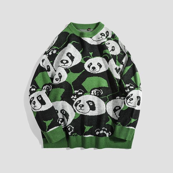 21fw color matching panda full print sweater for men women couples casual street knitting pullover fashion autumn winter warm crewneck sweat, White;black
21fw color matching panda full print sweater for men women couples casual street knitting pullover fashion autumn winter warm crewneck sweat, White;black