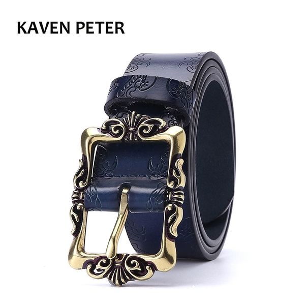 vintage floral real leather lady belts genuine leather belt for woman strap female for jeans 35mm black brown color y200513
vintage floral real leather lady belts genuine leather belt for woman strap female for jeans 35mm black brown color y200513