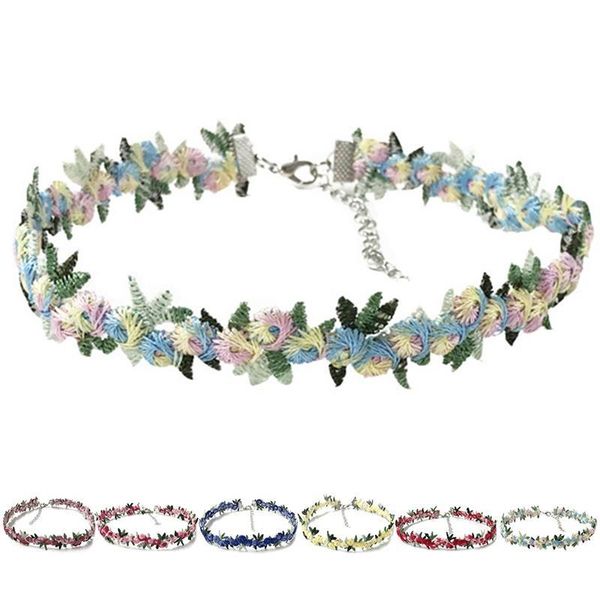 chokers 1pc romantic flower embroidery choker creative vintage clavicle necklace jewelry accessories for women, Golden;silver
chokers 1pc romantic flower embroidery choker creative vintage clavicle necklace jewelry accessories for women, Golden;silver