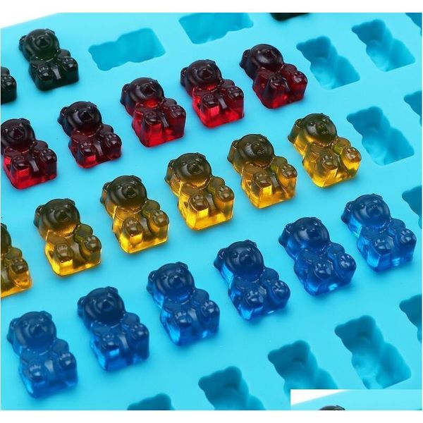 4 color 53/50 cavity sile gummy bear chocolate mold candy maker ice cube tray jelly moulds with fr jllvyn dhsybaby
4 color 53/50 cavity sile gummy bear chocolate mold candy maker ice cube tray jelly moulds with fr jllvyn dhsybaby