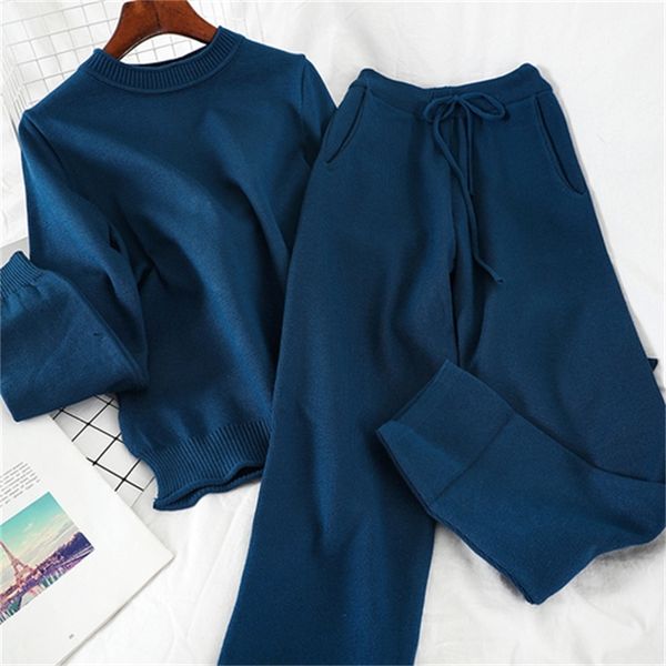 2021 new casual simple korean winter lazy wind split sweater was and thin feet pants two-piece female loj7, Gray
2021 new casual simple korean winter lazy wind split sweater was and thin feet pants two-piece female loj7, Gray