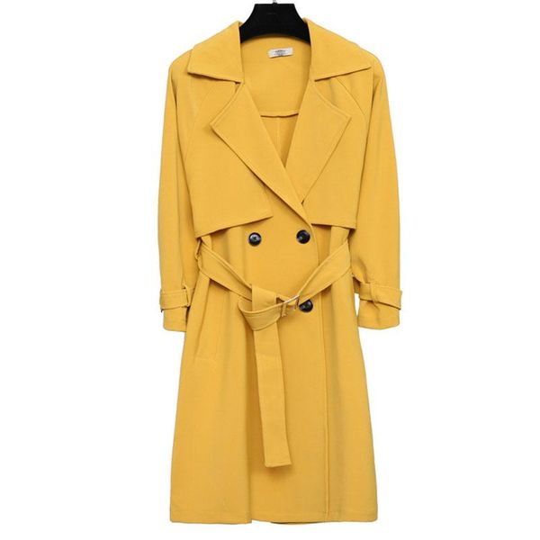 women's windbreaker jacket fashion new plus size loose solid color coat spring korean casual long suit collar windbreaker a159, Tan;black
women's windbreaker jacket fashion new plus size loose solid color coat spring korean casual long suit collar windbreaker a159, Tan;black