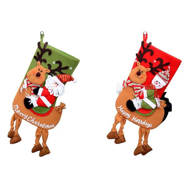 christmas ornaments christmas riding deer socks tree pendant gift bag gift socks 
christmas ornaments christmas riding deer socks tree pendant gift bag gift socks