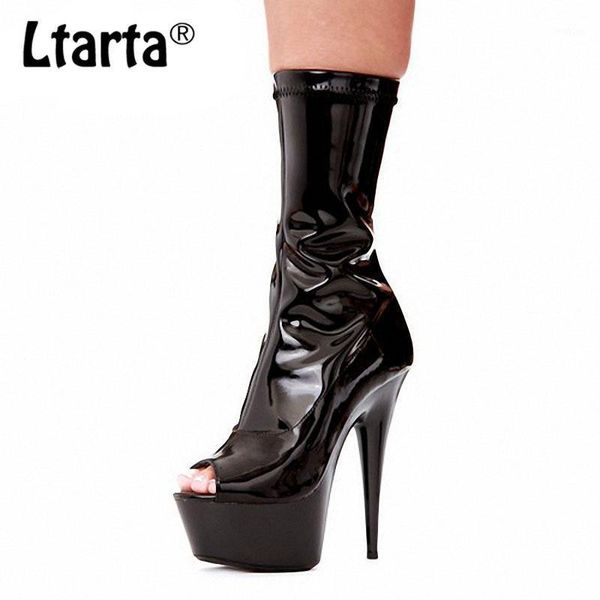 ltarta 15cm night club steel dance boots fish-mouth painted pu low-boot fashionable super high-heeled boots lyp-c-0651, Black
ltarta 15cm night club steel dance boots fish-mouth painted pu low-boot fashionable super high-heeled boots lyp-c-0651, Black