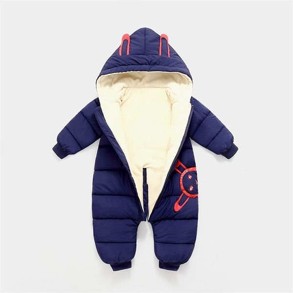olekid 2020 baby winter jumpsuit plus velvet thick down cotton baby snowsuit newborn rompers toddler baby boys winter coat lj201007, Blue
olekid 2020 baby winter jumpsuit plus velvet thick down cotton baby snowsuit newborn rompers toddler baby boys winter coat lj201007, Blue