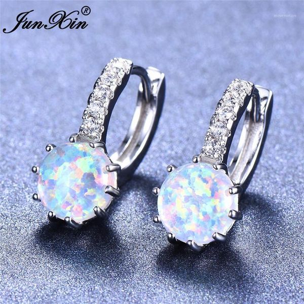 2020 fashion boho female round hoop earrings 925 sterling silver wedding jewelry white blue fire opal stone earrings for women1, Golden
2020 fashion boho female round hoop earrings 925 sterling silver wedding jewelry white blue fire opal stone earrings for women1, Golden