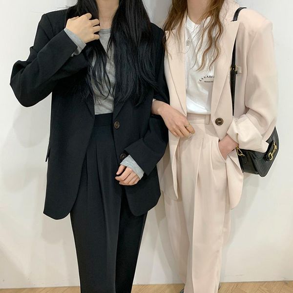 blazer & suits pant suits women's clothing casual long sleeve lapel blazer jacket high waist wide leg suit pant office lady, White
blazer & suits pant suits women's clothing casual long sleeve lapel blazer jacket high waist wide leg suit pant office lady, White