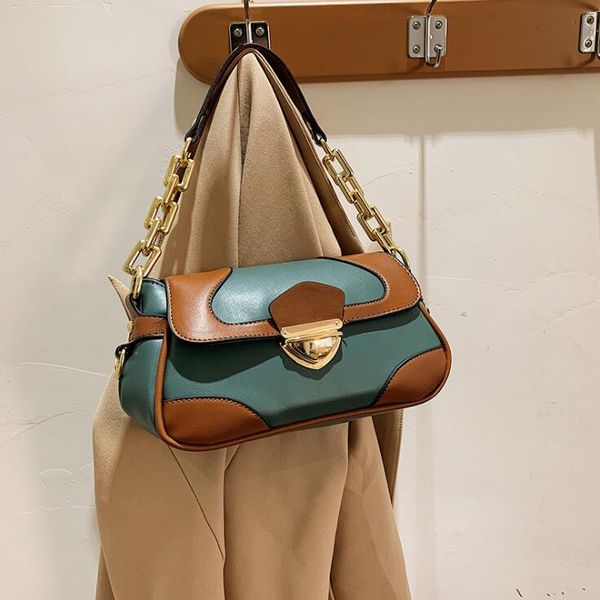 wholesale women handbag elegant atmosphere contrast leather shoulder bag street trend stitching leather chain bag Joker leather fashion bag
wholesale women handbag elegant atmosphere contrast leather shoulder bag street trend stitching leather chain bag Joker leather fashion bag