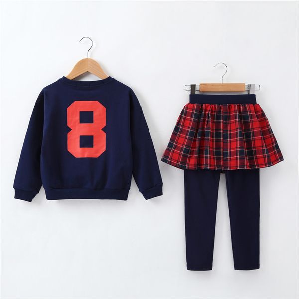 2020 autumn and winter wear children's wear girls hoodie suit middle children leisure children style skirt sports two sets, White
2020 autumn and winter wear children's wear girls hoodie suit middle children leisure children style skirt sports two sets, White