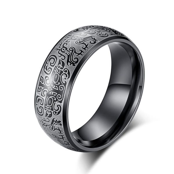 chinese ring for men black / blue / gold color titanium steel ring vintage men's lucky jewelry, Golden;silver
chinese ring for men black / blue / gold color titanium steel ring vintage men's lucky jewelry, Golden;silver
