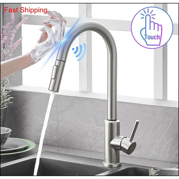 automatic touch sensor kitchen faucet with pull down sprayer stainless steel 44cpu
automatic touch sensor kitchen faucet with pull down sprayer stainless steel 44cpu