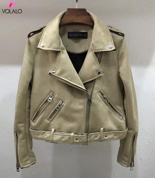 women's jackets 2021 spring autumn long sleeved short couture suede leather lady jacket coat casual zip button outwear with waist strap, Black;brown
women's jackets 2021 spring autumn long sleeved short couture suede leather lady jacket coat casual zip button outwear with waist strap, Black;brown