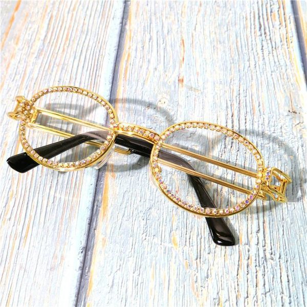 vintage round sunglasses women luxury designer alloy frame crystal oval men female eyewear uv400 clear diamond lens fml1, White;black
vintage round sunglasses women luxury designer alloy frame crystal oval men female eyewear uv400 clear diamond lens fml1, White;black