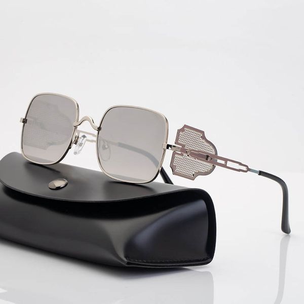 2021 steampunk sunglasses men metal side windproof sun glasses square uv400 colorful lenses wholesale, White;black
2021 steampunk sunglasses men metal side windproof sun glasses square uv400 colorful lenses wholesale, White;black