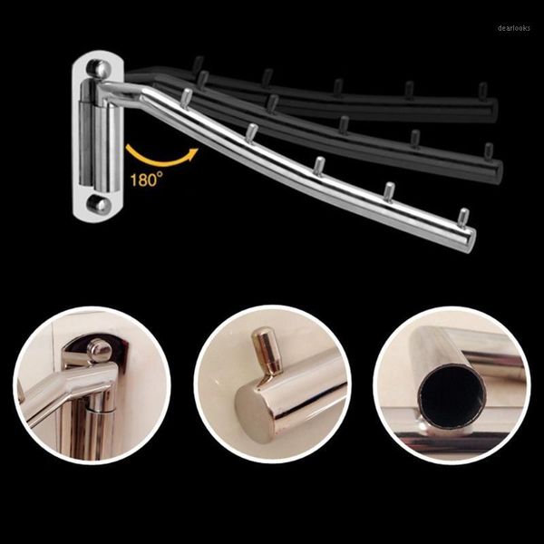 wall mounted swing arm drying storage organizer hook hanging rack clothes rotatable stainless steel holder1
wall mounted swing arm drying storage organizer hook hanging rack clothes rotatable stainless steel holder1