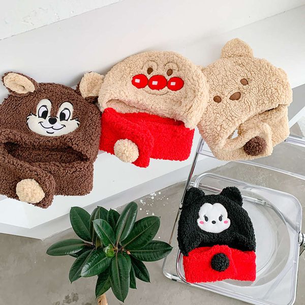 bib hat scarf one autumn children boys girls winter super cute baby ear cap, Red;brown
bib hat scarf one autumn children boys girls winter super cute baby ear cap, Red;brown