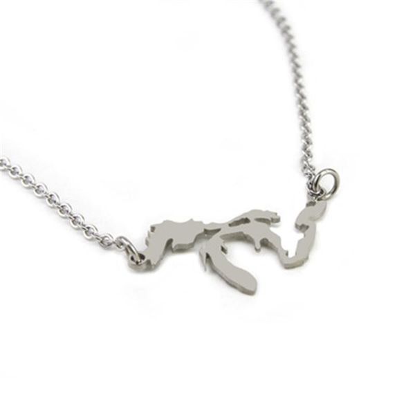 pendant necklaces 2021 trendy stainless steel great lake michigan jewelry custom state necklace - christmas gift wholesale, Silver
pendant necklaces 2021 trendy stainless steel great lake michigan jewelry custom state necklace - christmas gift wholesale, Silver