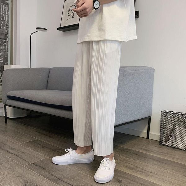 summer pleated pants men's fashion solid color straight pants men streetwear wild loose korean casual pants mens m-2xl, Black
summer pleated pants men's fashion solid color straight pants men streetwear wild loose korean casual pants mens m-2xl, Black