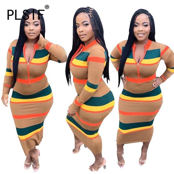 new style striped print bodycon dress v neck full sleeve spring party dress lady vestidos, Black;gray
new style striped print bodycon dress v neck full sleeve spring party dress lady vestidos, Black;gray