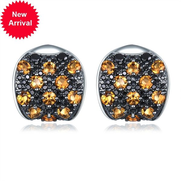 hutang natural citrino screw prisoner earrings 925 silver sterling precious black spinel fine, Golden;silver
hutang natural citrino screw prisoner earrings 925 silver sterling precious black spinel fine, Golden;silver