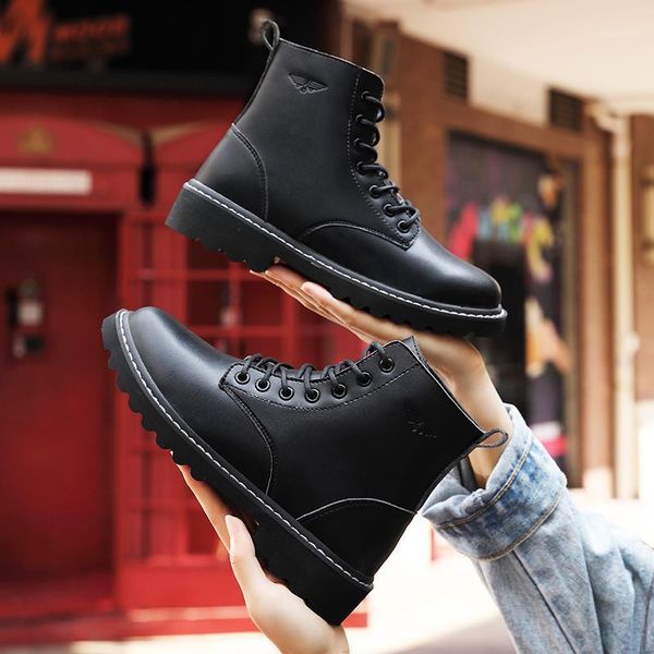 boots 2021 black women short lace up flat heel casual fashion ankle woman cool punk winter shoes footwear size 35-411
boots 2021 black women short lace up flat heel casual fashion ankle woman cool punk winter shoes footwear size 35-411