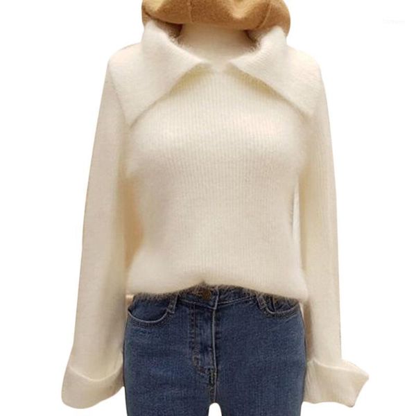 turn down collar real mink cashmere sweater long sleeve drop shipping cashmere sweater women high street pullovers 2020 tbsr7831, White;black
turn down collar real mink cashmere sweater long sleeve drop shipping cashmere sweater women high street pullovers 2020 tbsr7831, White;black