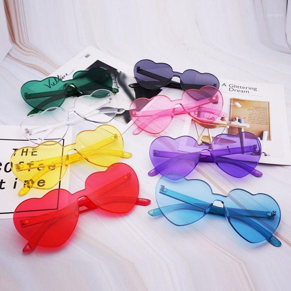 sunglasses rimless heart women 2021 red yellow green orange gray purple big frameless sun glasses feminino uv4001, White;black
sunglasses rimless heart women 2021 red yellow green orange gray purple big frameless sun glasses feminino uv4001, White;black