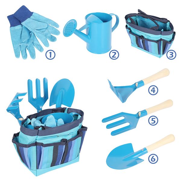 6pcs children kids little gardener tool set with bag watering can shovel rake spade toys simulation gardening toy kids gift toys lj201009
6pcs children kids little gardener tool set with bag watering can shovel rake spade toys simulation gardening toy kids gift toys lj201009