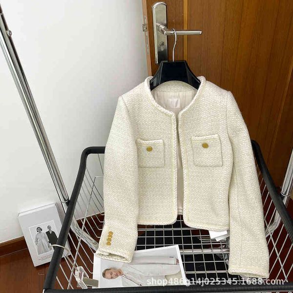 women's wool & blends early spring ce family french small fragrant wind wool tweed woven coat light luxury short white ihe2, Black
women's wool & blends early spring ce family french small fragrant wind wool tweed woven coat light luxury short white ihe2, Black