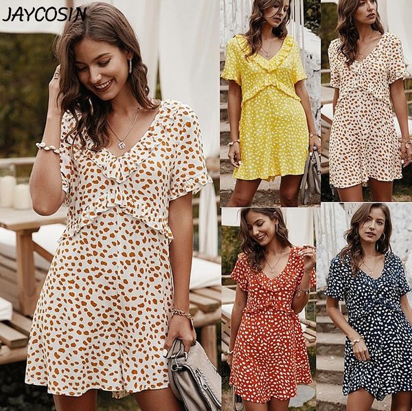 jaycosin womem jumpsuit v-neck fashion dot print ruffle short sleeve shorts pants playsuits summer casual loose jumpsuits 2020 t200704, Black;white
jaycosin womem jumpsuit v-neck fashion dot print ruffle short sleeve shorts pants playsuits summer casual loose jumpsuits 2020 t200704, Black;white