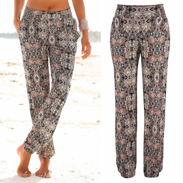 women striped boho casual flower high waist printing tightness easy trousers long pants sandy beach pants ng, Black;white
women striped boho casual flower high waist printing tightness easy trousers long pants sandy beach pants ng, Black;white