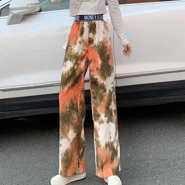 european and american women's trousers pure color hip-hop style wide leg pants casual loose high waist elastic band pants, Black;white
european and american women's trousers pure color hip-hop style wide leg pants casual loose high waist elastic band pants, Black;white