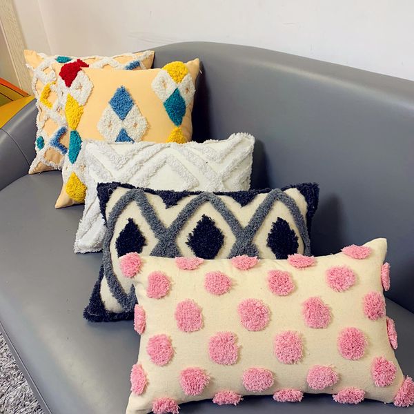 tufted pillowcase home cushion cover european style retro geometric cotton towel embroidered chain tassel
tufted pillowcase home cushion cover european style retro geometric cotton towel embroidered chain tassel