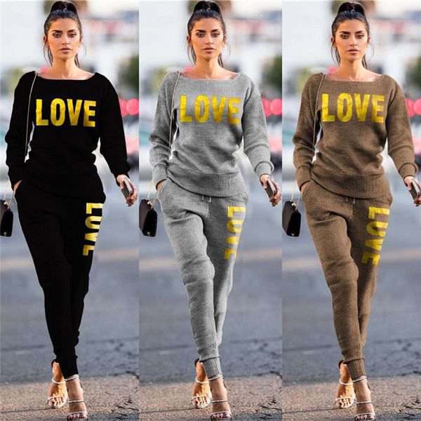 women tracksuit designer knitted pullover sweater trousers outfit two piece clothing set sweater legging pants suit s-2xl new e122106, White
women tracksuit designer knitted pullover sweater trousers outfit two piece clothing set sweater legging pants suit s-2xl new e122106, White