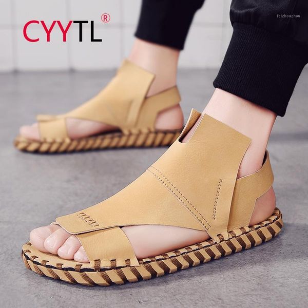 cyytl men fashion beach sandals summer leather open toe shoes platform non-slip slippers hand stiching hommes sapatos masculino1, Black 
cyytl men fashion beach sandals summer leather open toe shoes platform non-slip slippers hand stiching hommes sapatos masculino1, Black