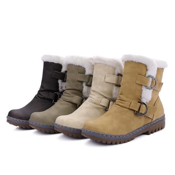 fashion snow boots nice winter shoes women boots buckle wool decoration solid ladies ankle warm chunky thick sole, Black
fashion snow boots nice winter shoes women boots buckle wool decoration solid ladies ankle warm chunky thick sole, Black