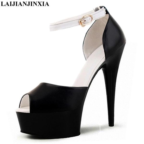 dress shoes laijianjinxia 15 cm high-heeled sandals nightclub women sandal pole dancing model buckle strap women's, Black
dress shoes laijianjinxia 15 cm high-heeled sandals nightclub women sandal pole dancing model buckle strap women's, Black