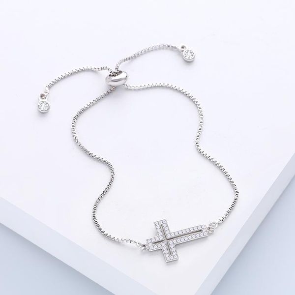 ocesrio new silver color cross bracelet women zircon chain link adjustable bracelet with cross jewelry accessories jesus brt-a17, Golden;silver
ocesrio new silver color cross bracelet women zircon chain link adjustable bracelet with cross jewelry accessories jesus brt-a17, Golden;silver
