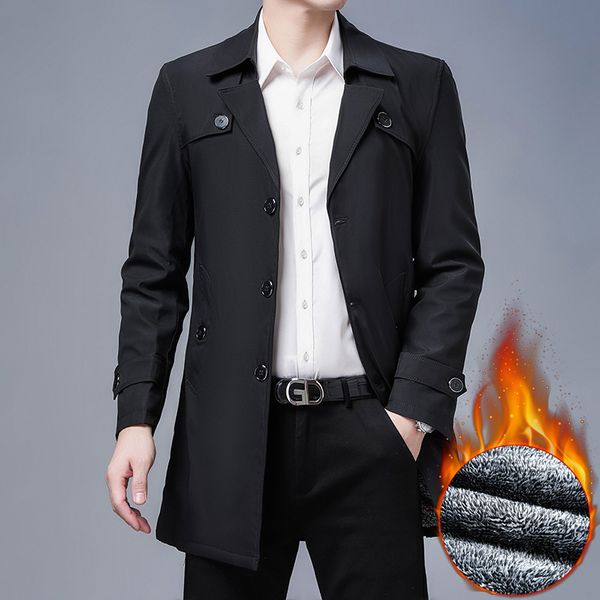 2020 new long windbreaker, men's plush thickened, large british business casual coat, and fatter, Tan;black
2020 new long windbreaker, men's plush thickened, large british business casual coat, and fatter, Tan;black