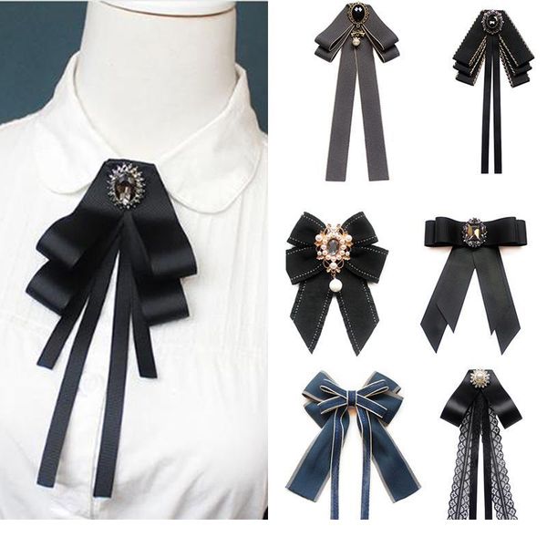 hand-made black ribbon bow tie for women fashion crystal shirt blouse bowknot school student shirt business clothing acc jllonn, Black;gray
hand-made black ribbon bow tie for women fashion crystal shirt blouse bowknot school student shirt business clothing acc jllonn, Black;gray